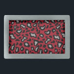 Presente do Fecho de Impressão de Animais Vermelho<br><div class="desc">O design é da arte original.</div>