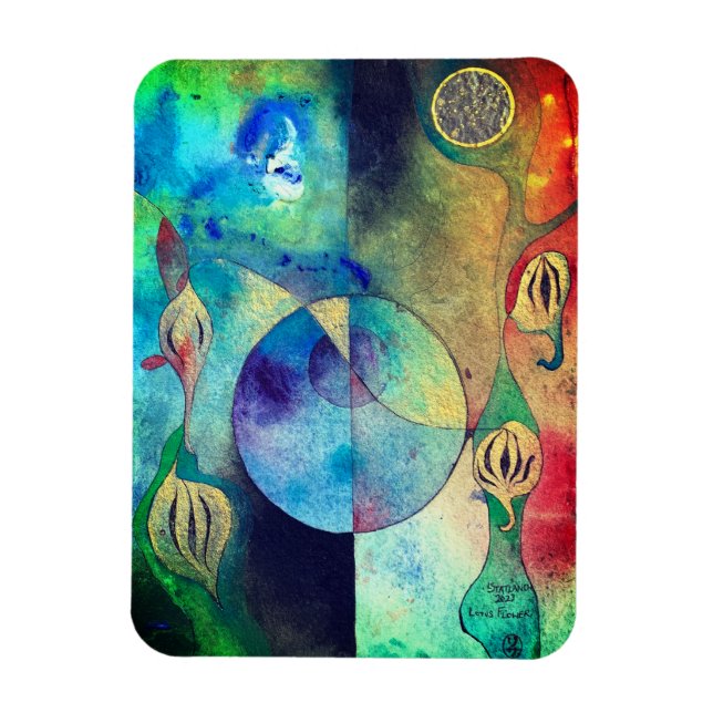 Presente do ímã do Lotus Flower (Vertical)