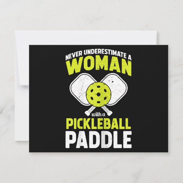 Presente do Jogador de Pickleball Engraçado, Mulhe (Frente)