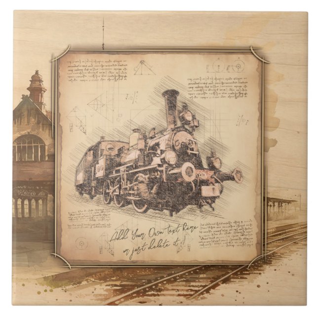 Presente do maquinista/comboio de vapor de alta te (Frente)