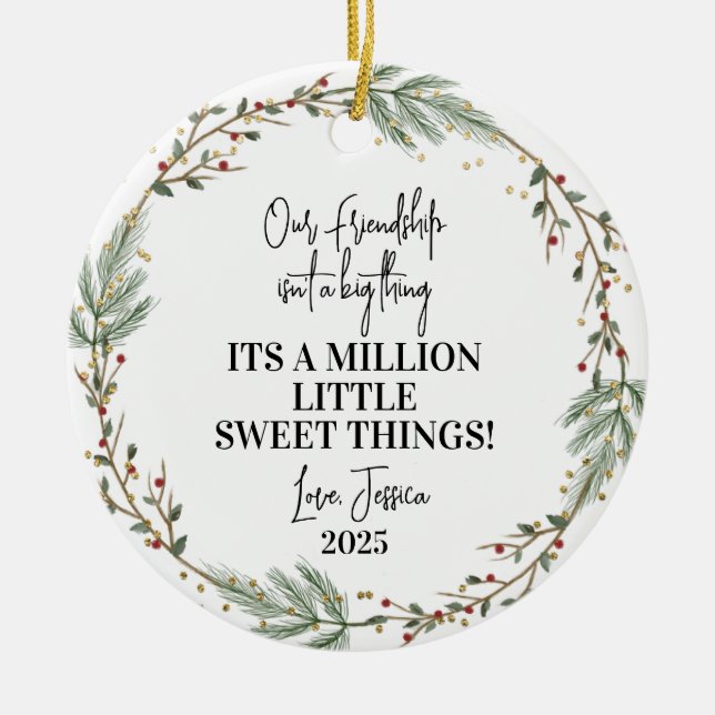 ,Presente do Melhor Amigo do Enfeites de natal de  (Frente)