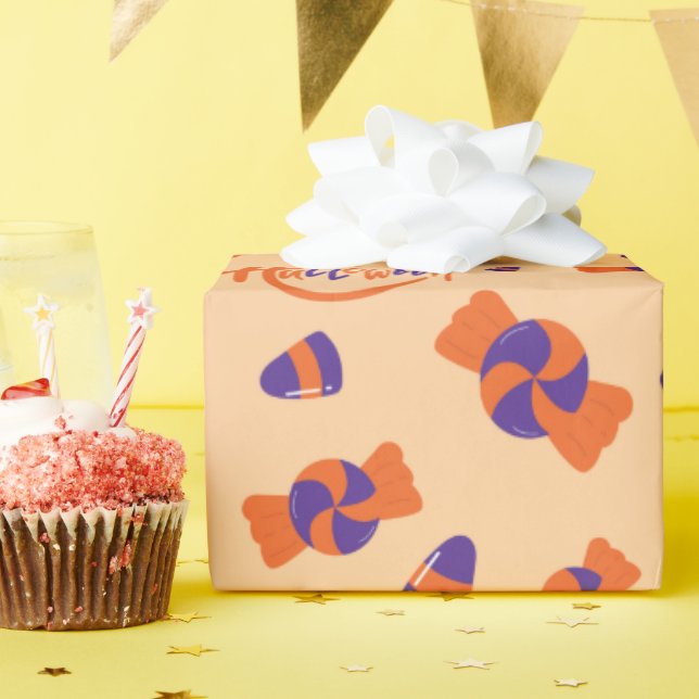 Presente Doces de Halloween sem costura e papel de moldagem (Festa de aniversário)