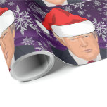 Presente DONALD TRUMP SANTA HAT HAT: Papel de embrulhamento<br><div class="desc">PAPEL DE ENVOLVIMENTO DO CHRISTMAS DOONALD</div>