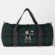 Presente Elegante de Xadrez Monograma Personalizad