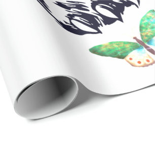 PRESENTE EMBALAGENS DE TIGRE DE PAPEL E CORAÇÃO