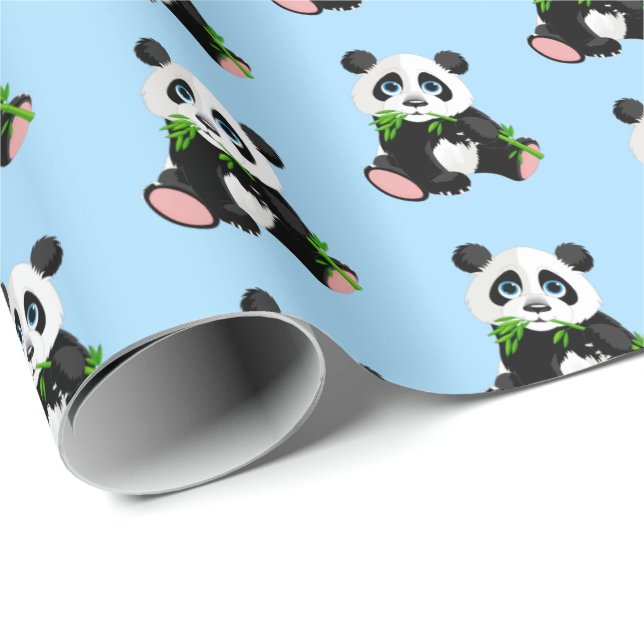 Presente Embrulhar Urso de Panda de Papel (Ponta do rolo)