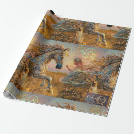 Presente Encantando Papel de Enrolamento de Tintas de Ochre