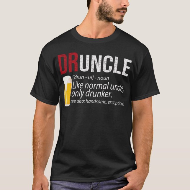 Presente engraçado da camisa de Druncle para o tio (Frente)