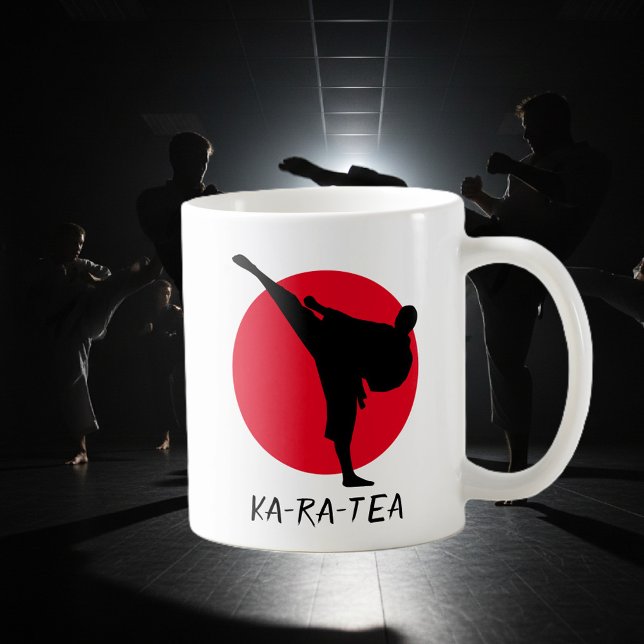 Presente engraçado da caneca de café do karaté de (karate mug)