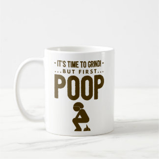 Presente engraçado da caneca de café - hora de