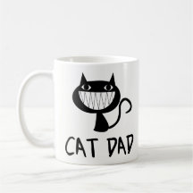 Presente engraçado da caneca de café - pai do gato