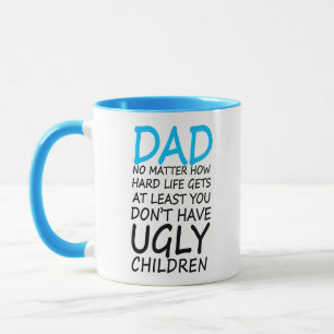 Presente engraçado da caneca do pai para o dia do