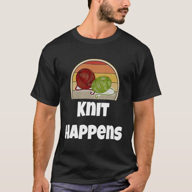 Presente Engraçado De Camisa De Malha Para Knitter (Frente)