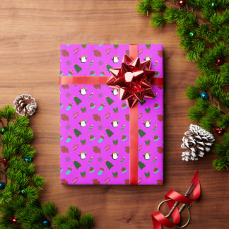 Presente Enrolamento de Papel para Presente, Cor-de-Rosa, B