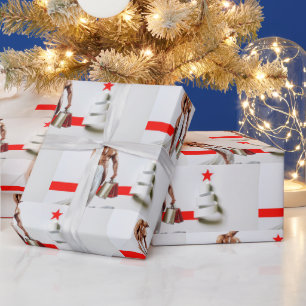 Presente Espira de papel branco comprando o Natal do Slippe