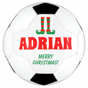 Presente esportivo bola de futebol natalina com pé