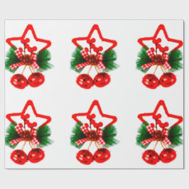 Presente Estrela com papel de moldagem Holly