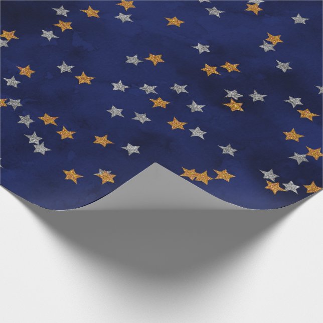Presente Estrelas brilhantes em papel de moagem (Ponta)