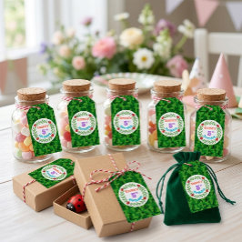 Presente Etiqueta de Agradecimento para Festa de Jardim Cap