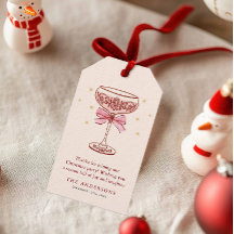 Etiqueta de agradecimento para festa de Natal