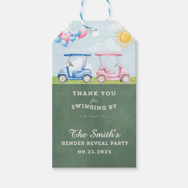 Presente Etiqueta de Agradecimento para Revelação do Sexo d (Frente)