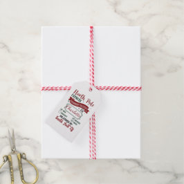 Presente Etiqueta de entrega de feriado para o Polo Norte E