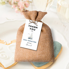 Presente Etiqueta de Favor Náutico para Navegação Editável