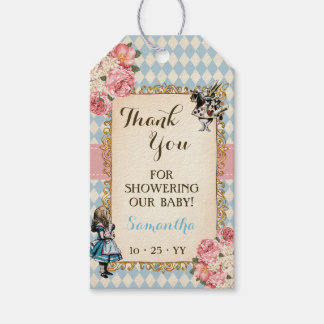 Presente Etiqueta de Favor para Chá de Bebê Floral da Alice