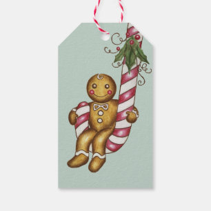 Presente Etiqueta de presentes para canas de pão doce