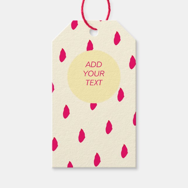 Presente Etiqueta de presentes para design de chuva (Frente)