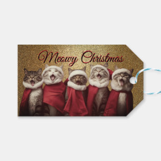 Presente Etiqueta de presentes para gatos cantes