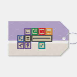 Presente Etiqueta de presentes para os blocos do futuro fís