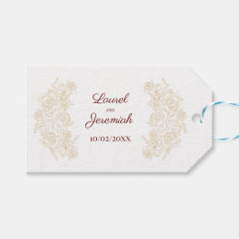 Presente Etiqueta de presentes para Rosas de Borgonha e Our