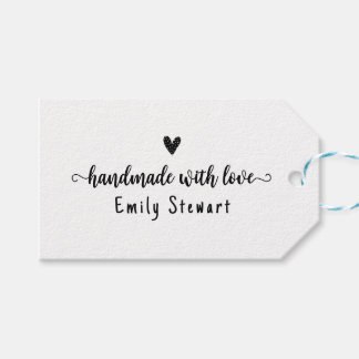 Presente Etiqueta de roupa personalizada para item feito à