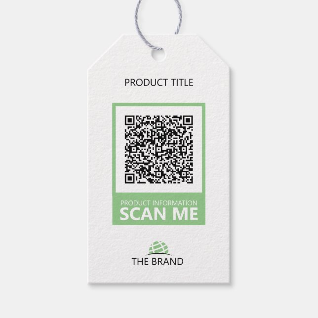 Presente Etiqueta de travamento de papel com código QR para (Frente)