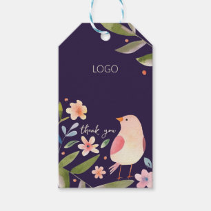 Presente Etiqueta para produtos feitos à mão com aves