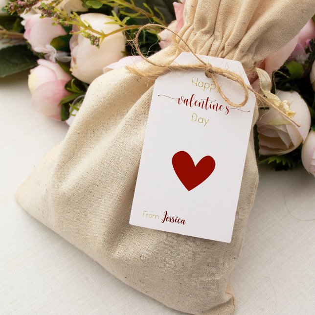 Presente etiqueta para regalo dia de San Valentin (Criador carregado)