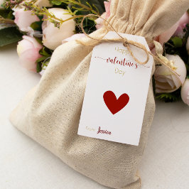 Presente etiqueta para regalo dia de San Valentin