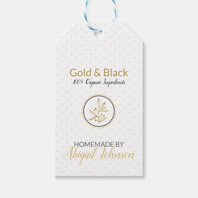 Presente Etiqueta Pendente para Sabonete Artesanal Moderno  (Frente)