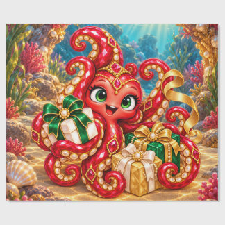 Presente Eva – Presentes de Natal sob o Mar Papel de Embrul