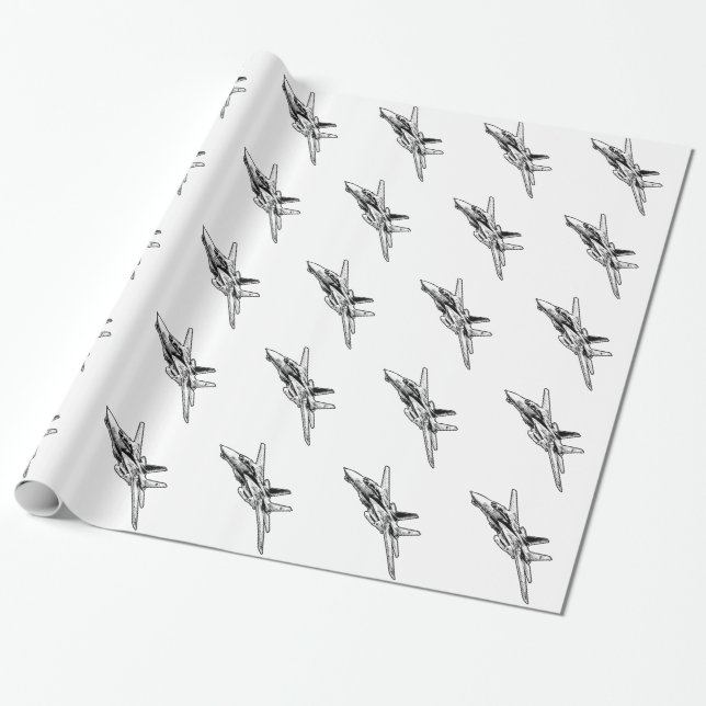 Presente F-14 Papel de enrolamento brilhante de papel (Desenrolado)