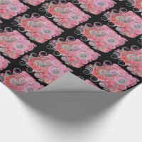 Faixas de polvo - Rosa - Papel de guarda da encade