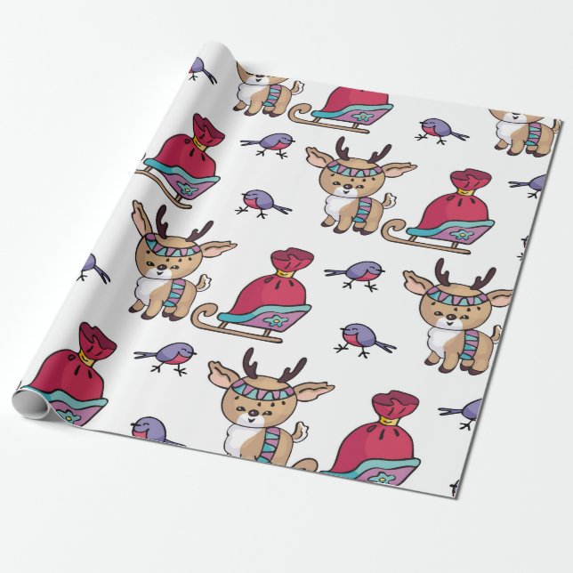 Presente Fawn e seu pequeno papel de ondulação (Desenrolado)