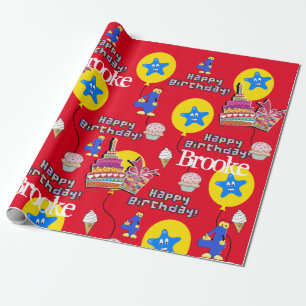 Presente Feliz 4.º Aniversário Molhando Balões de Papel #4