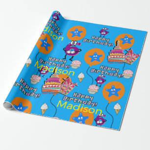 Presente Feliz 6 de Aniversário, Molhando Balões de Papel #