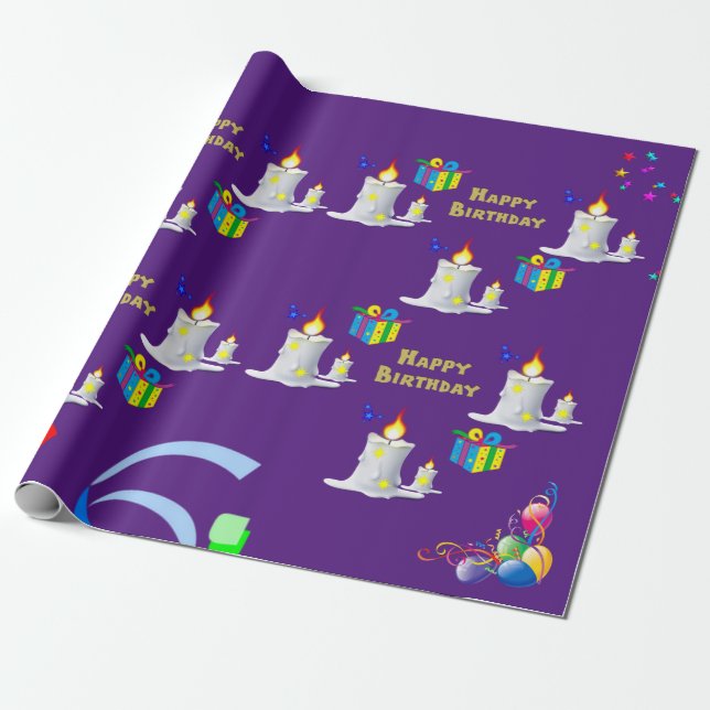 Presente Feliz Aniversário de Papel (Desenrolado)