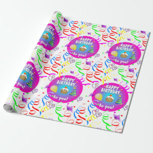 Presente Feliz Aniversário de Papel