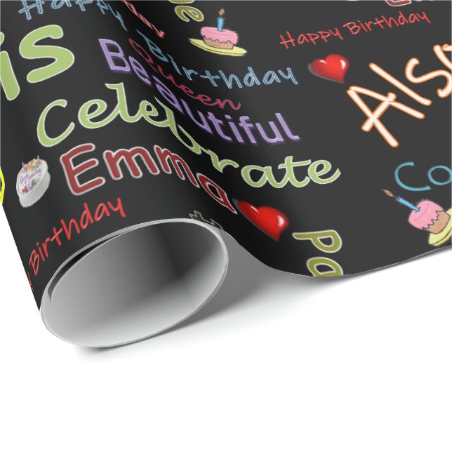 Presente Feliz Aniversário, Papel de Vestir Emma (Ponta do rolo)