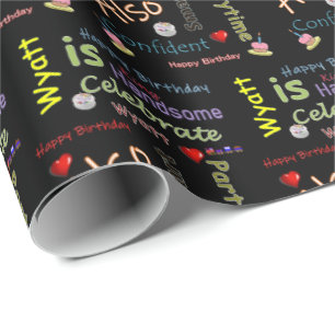 Presente Feliz Aniversário, Presente, Papel de Invasão Wyat