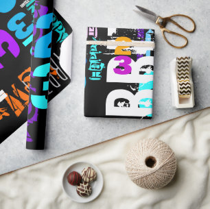 Presente Feliz ano novo do papel de enrolamento do coelho